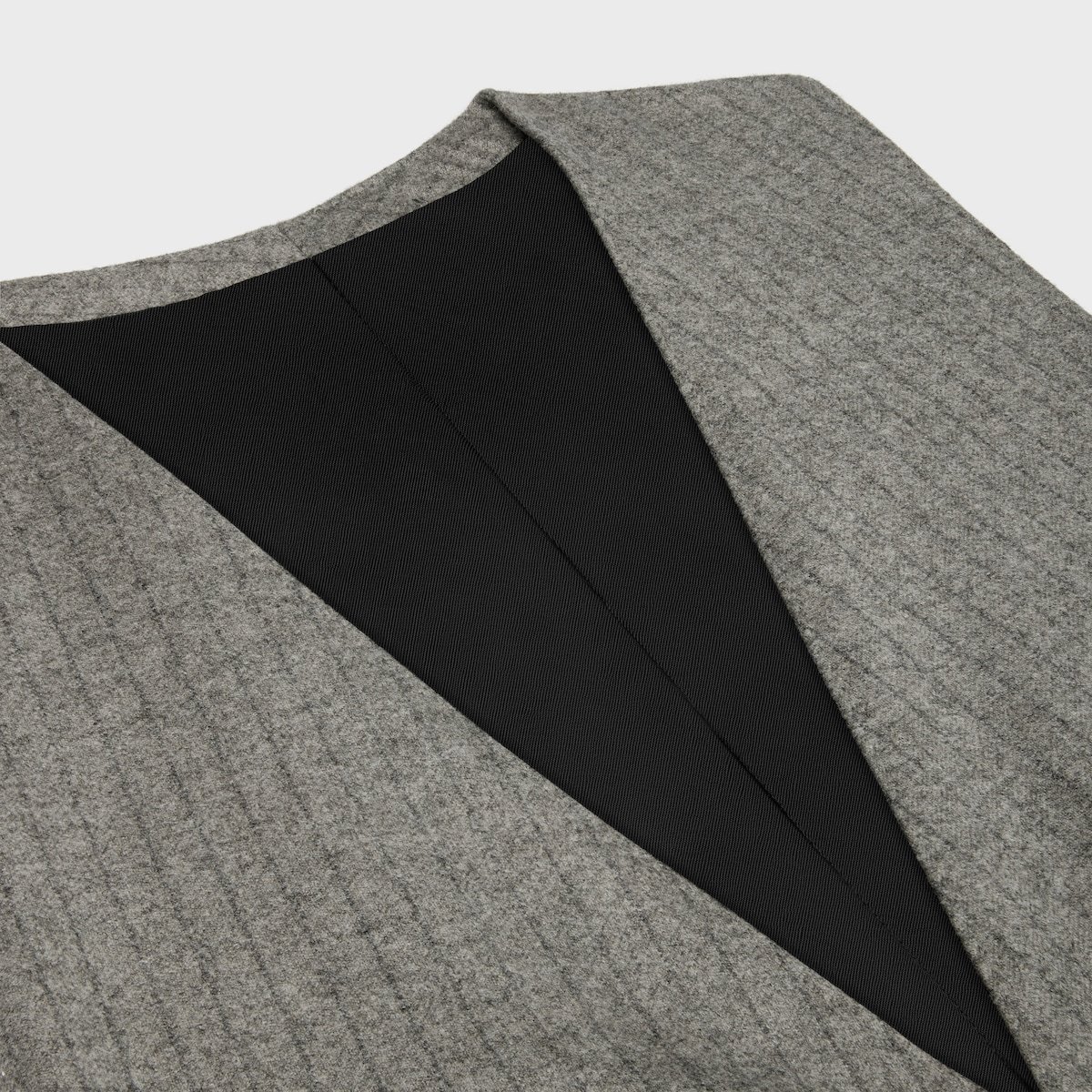 Celine Sleeveless Wool Vest In Gray