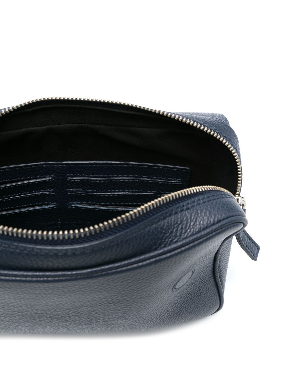 Orciani Logo Clutch In Navy