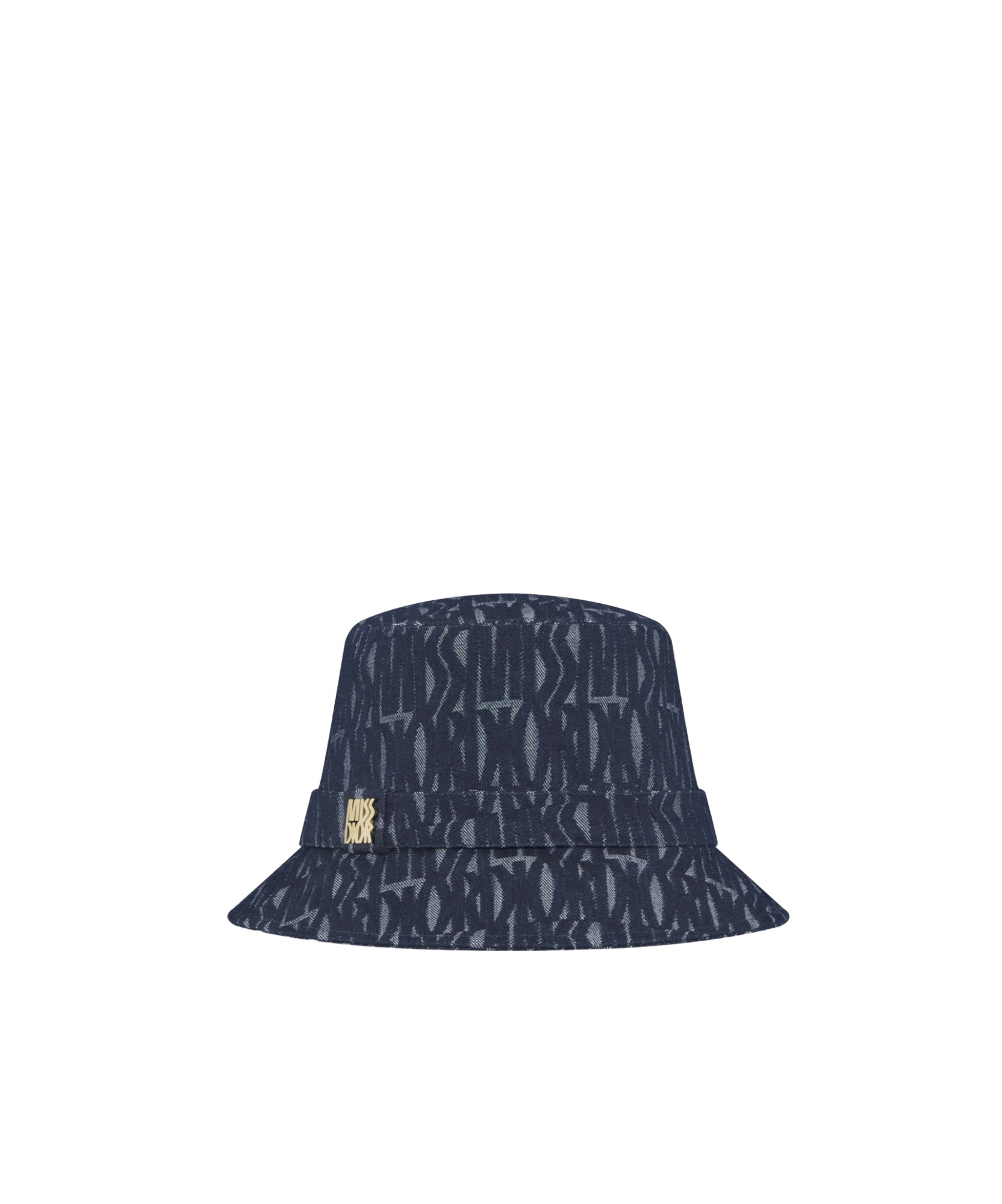 Dior Teddy-d Miss Allover Small Brim Bucket Hat In Black