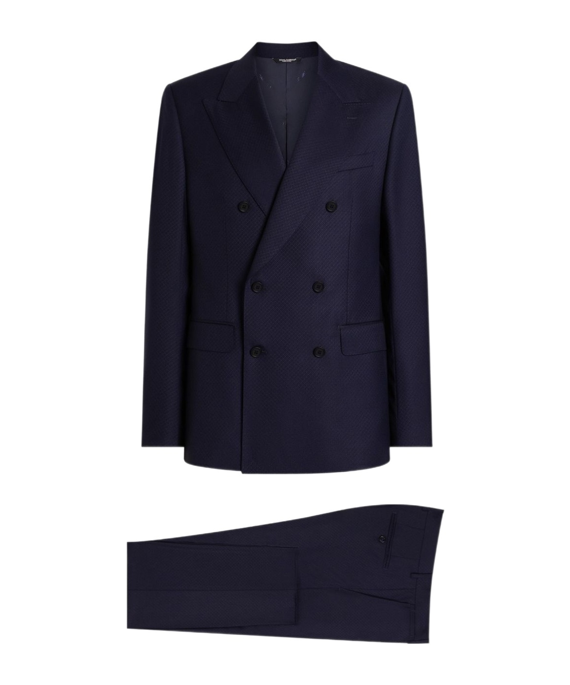 Dolce & Gabbana Double-breasted Suit In Blue