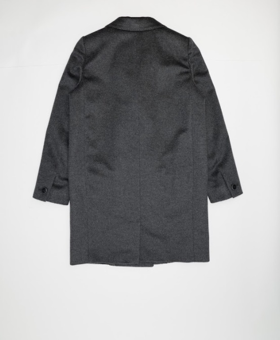 Max Mara Lapel Coat In Gray