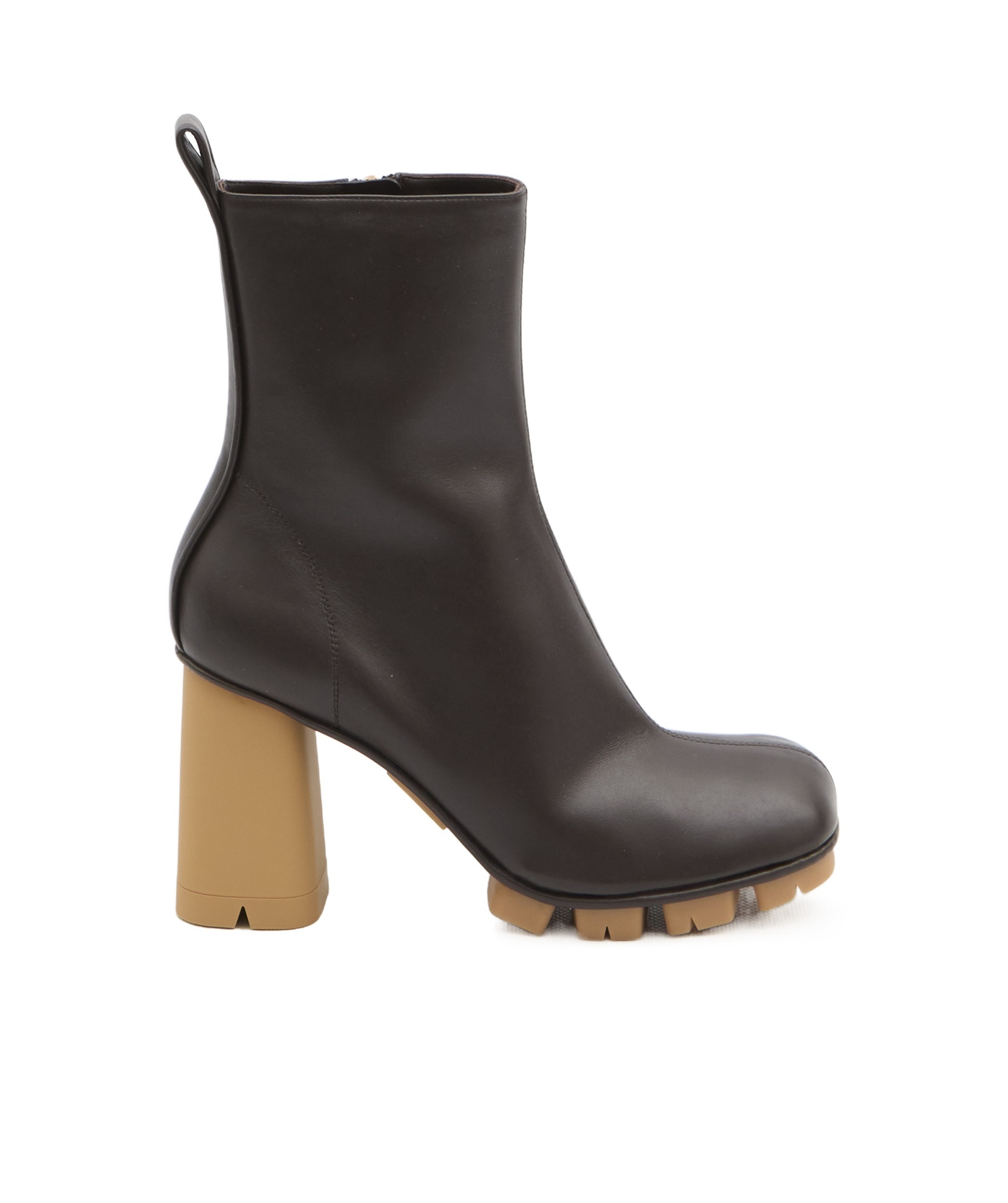 Bottega Veneta Shore 70 Nappa Leather Ankle Boots In Black