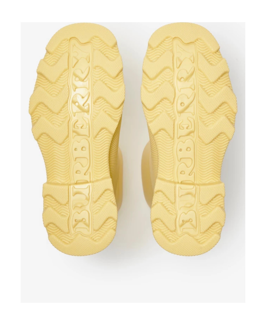 Shop Burberry Marsh Rain High Boots In Nude