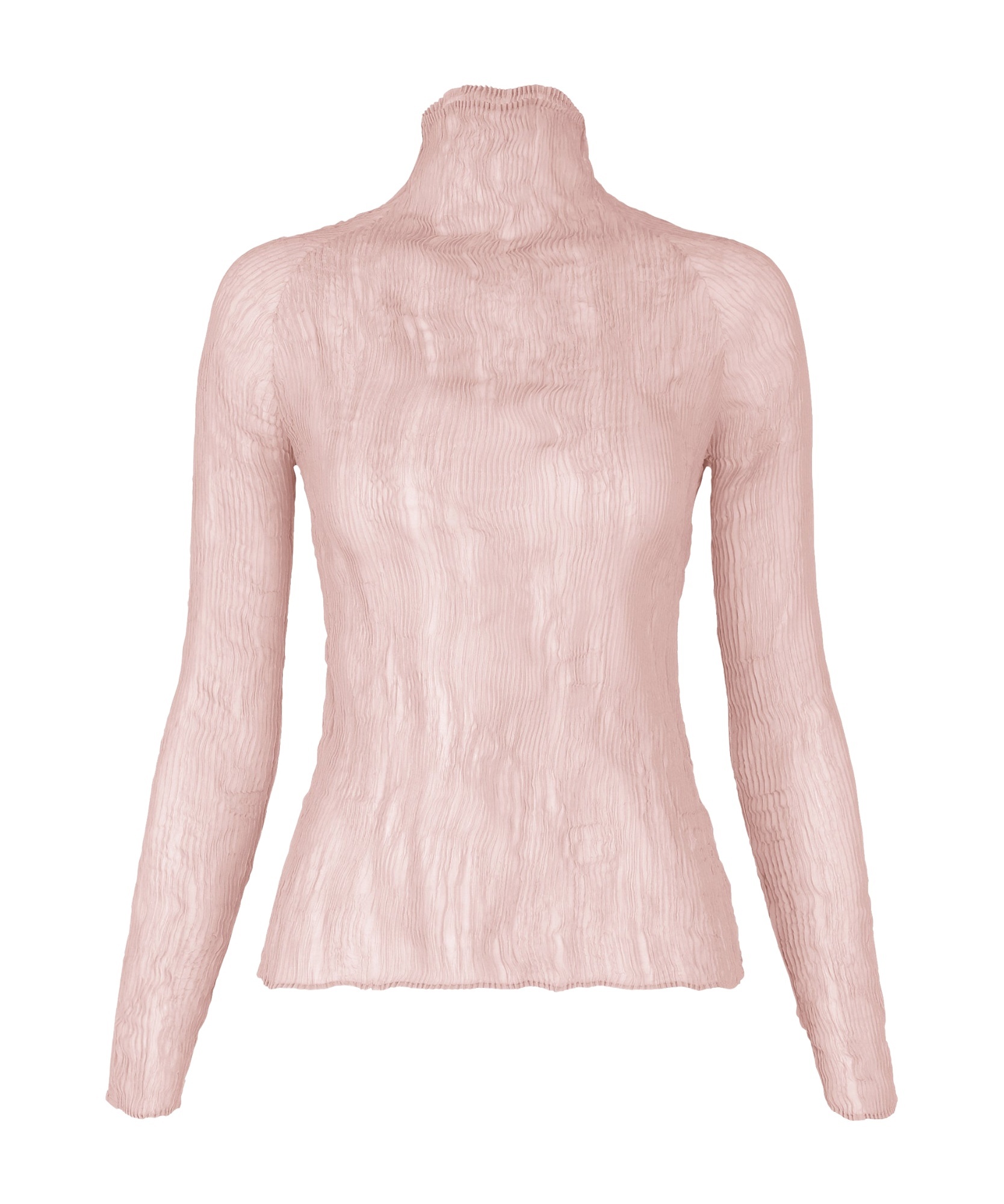 Issey Miyake January Twist Chiffon Shirt In Pink