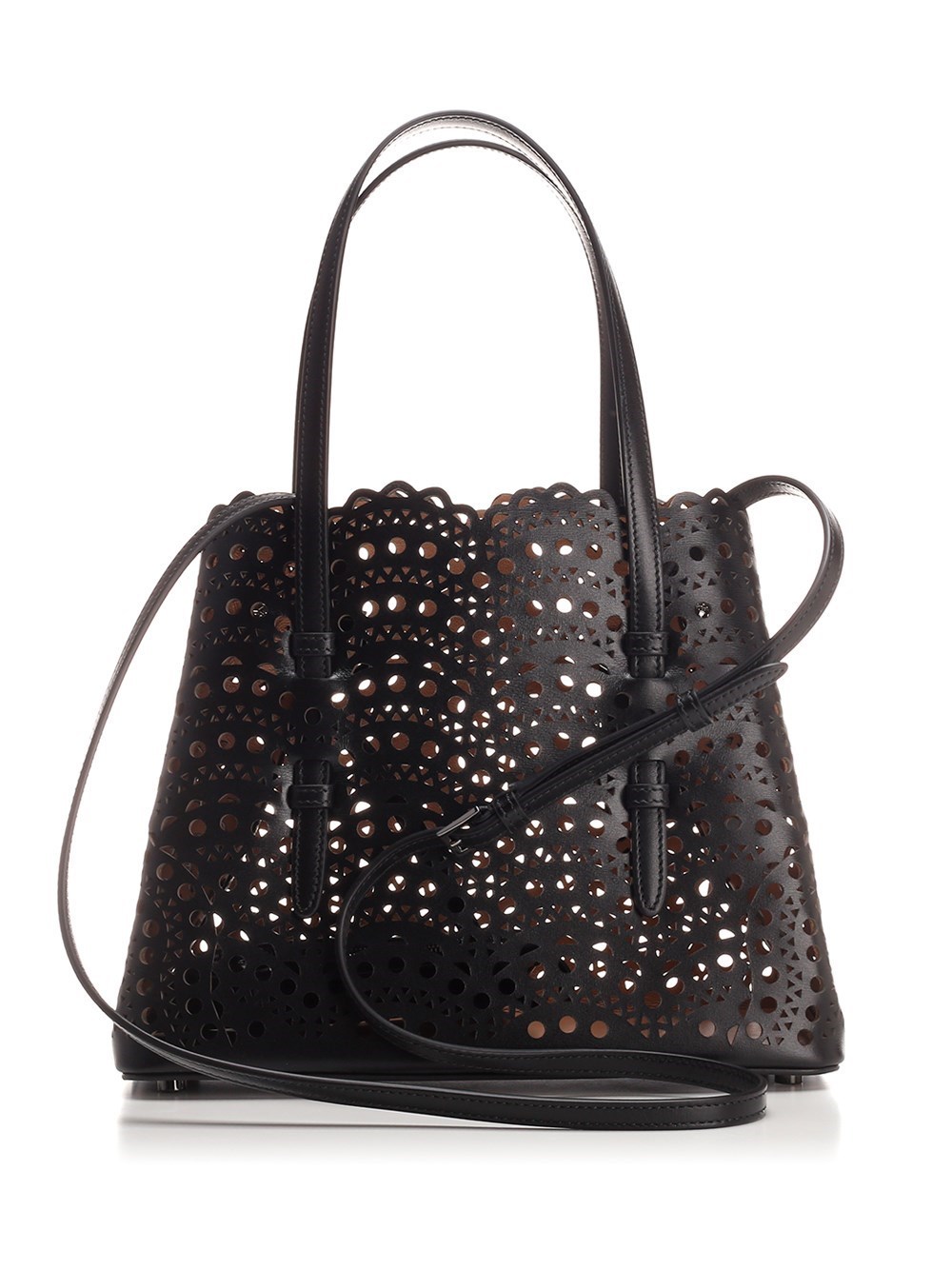 ALAÏA MINA LEATHER TOTE BAG