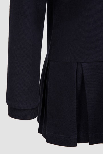 Moncler Logo Polo Shirt Dress In Blue
