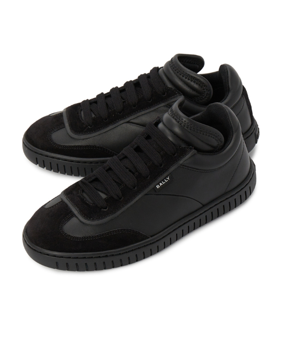 Bally Player Lace-up Leather Sneakers In Black