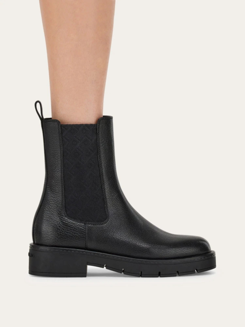 Ferragamo Chelsea Boot In Black