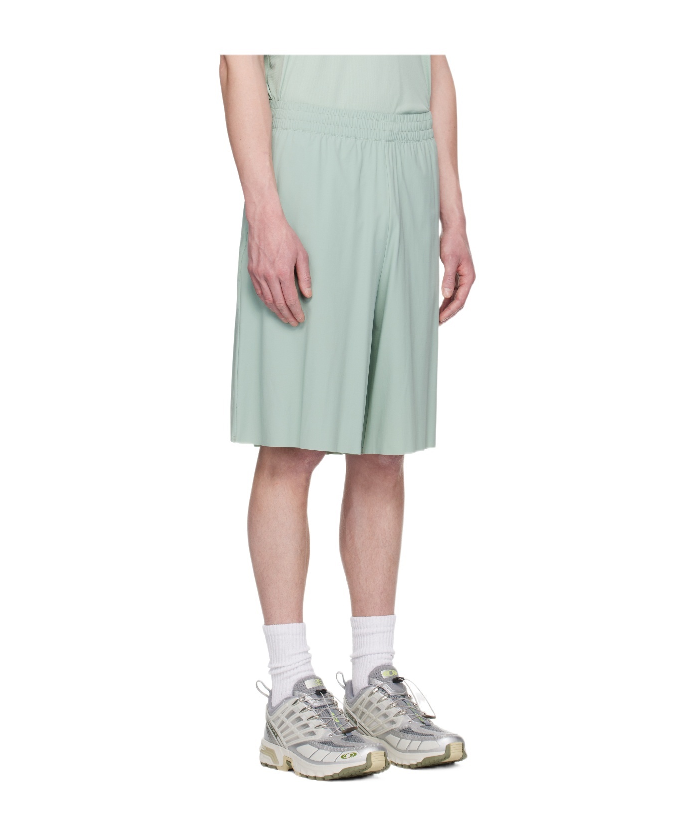 Mm6 Maison Margiela X Salomon X Salomon Shorts With Numerical Graphics In Blue