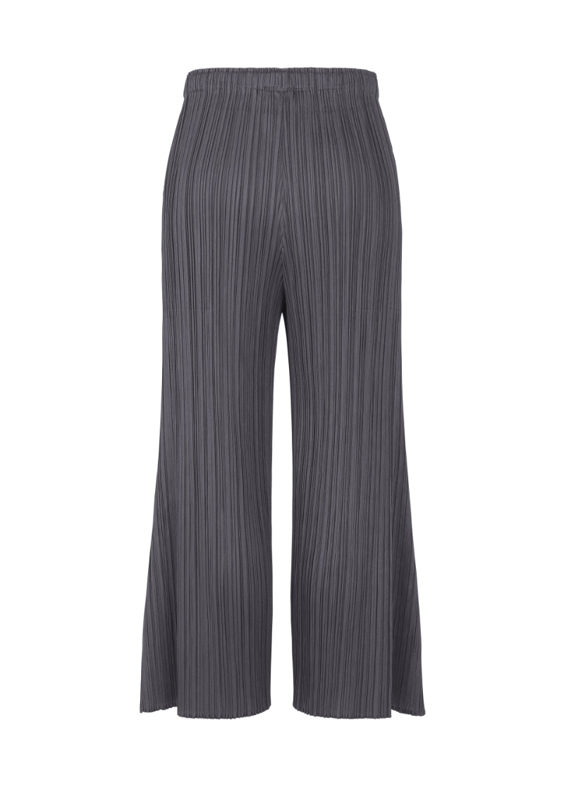 Issey Miyake Elastic Waist Casual Pants In Blue