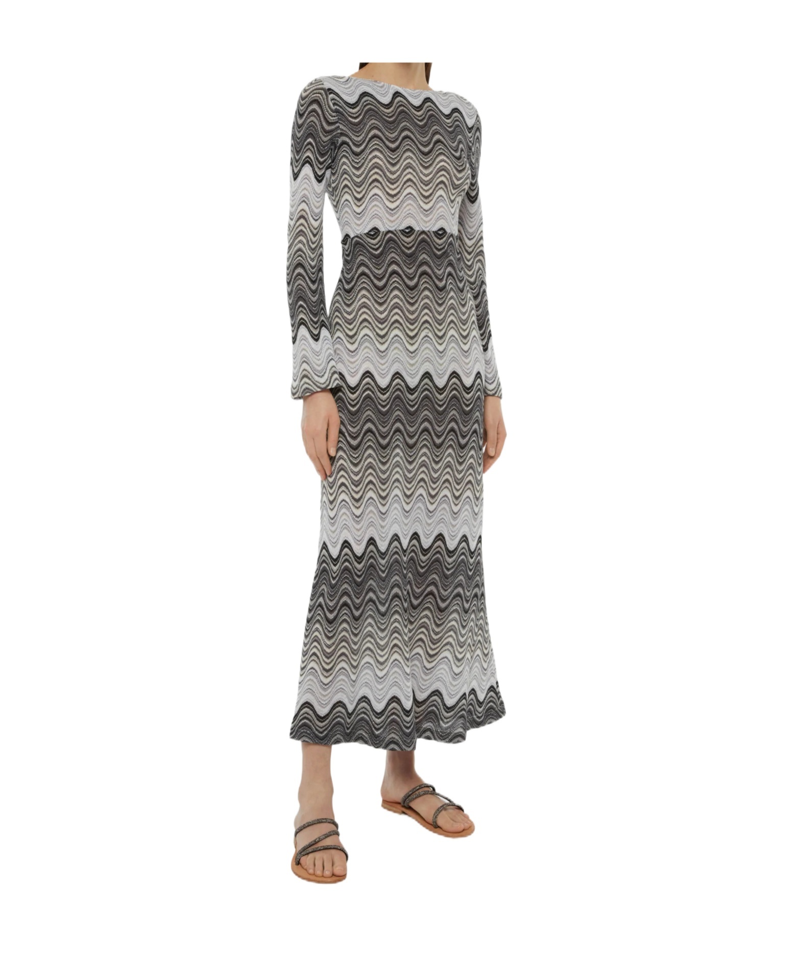 Mc2 Saint Barth Long Sleeve Dress In Multi
