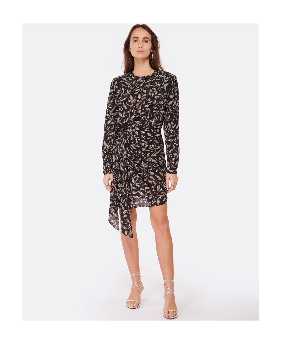 Shop Isabel Marant Étoile Dulce Printed Dress In Black