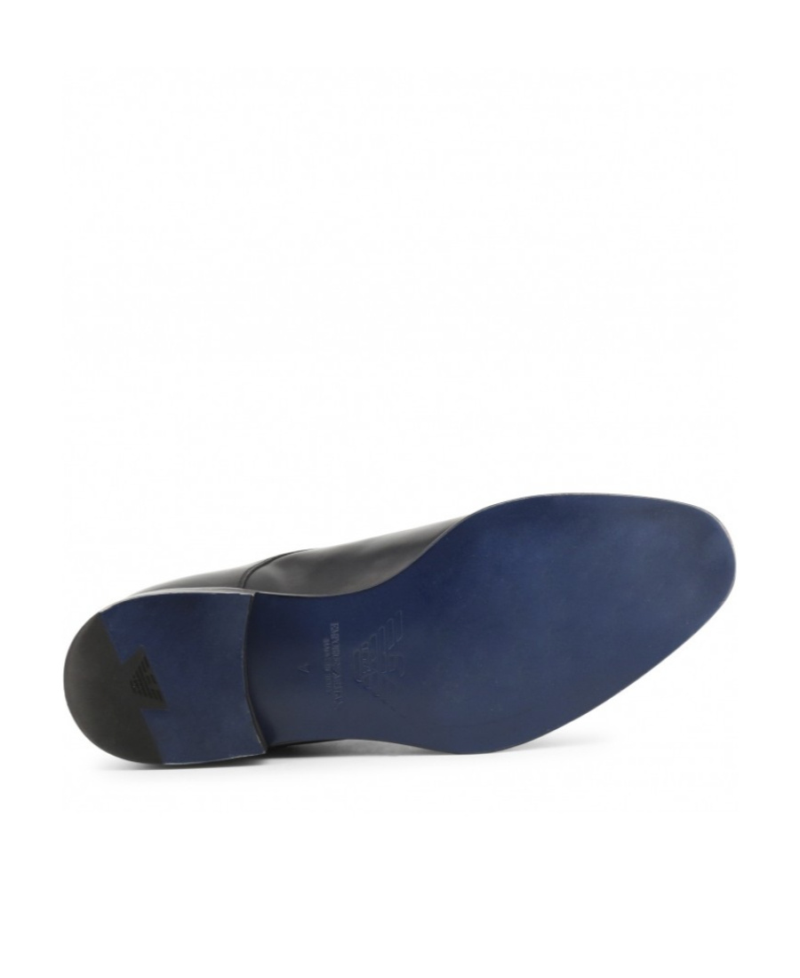 Emporio Armani Tie Business Casual Shoes In Black