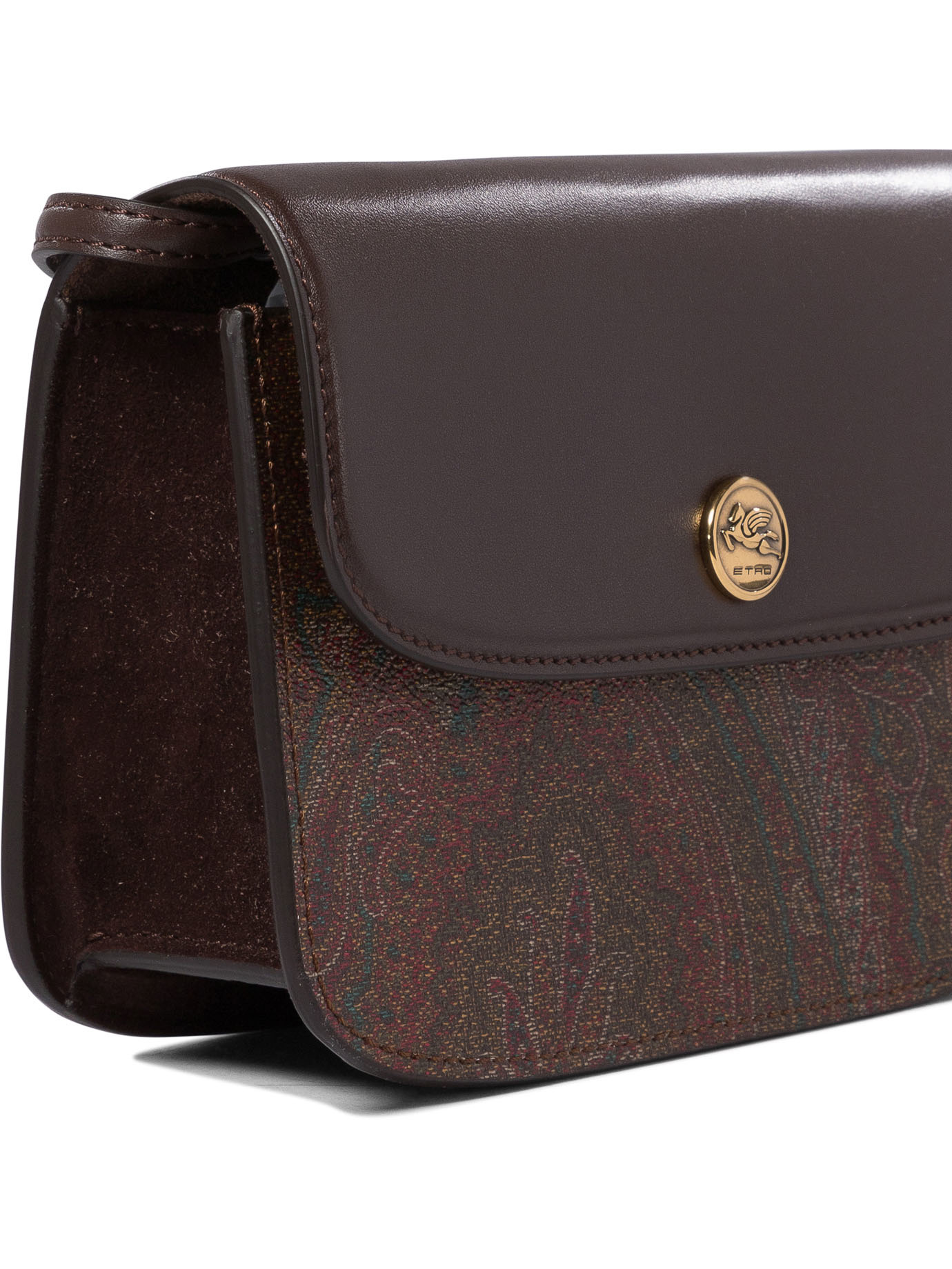 Etro Flip Shoulder Bag In Black