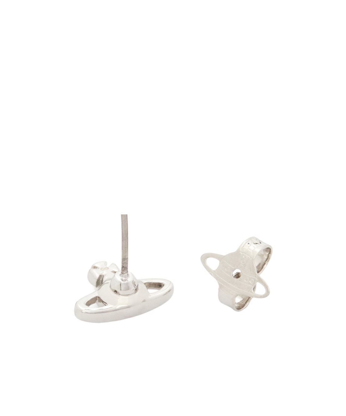 Vivienne Westwood Saturn Shaped Earrings In White