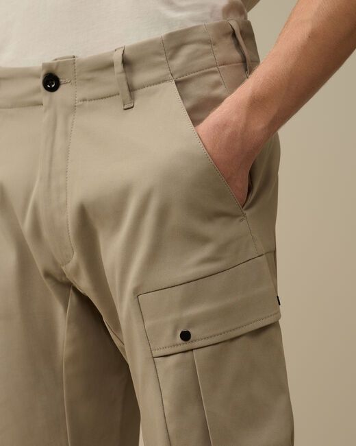 C.p. Company Cargo-pocket Trousers In Brown