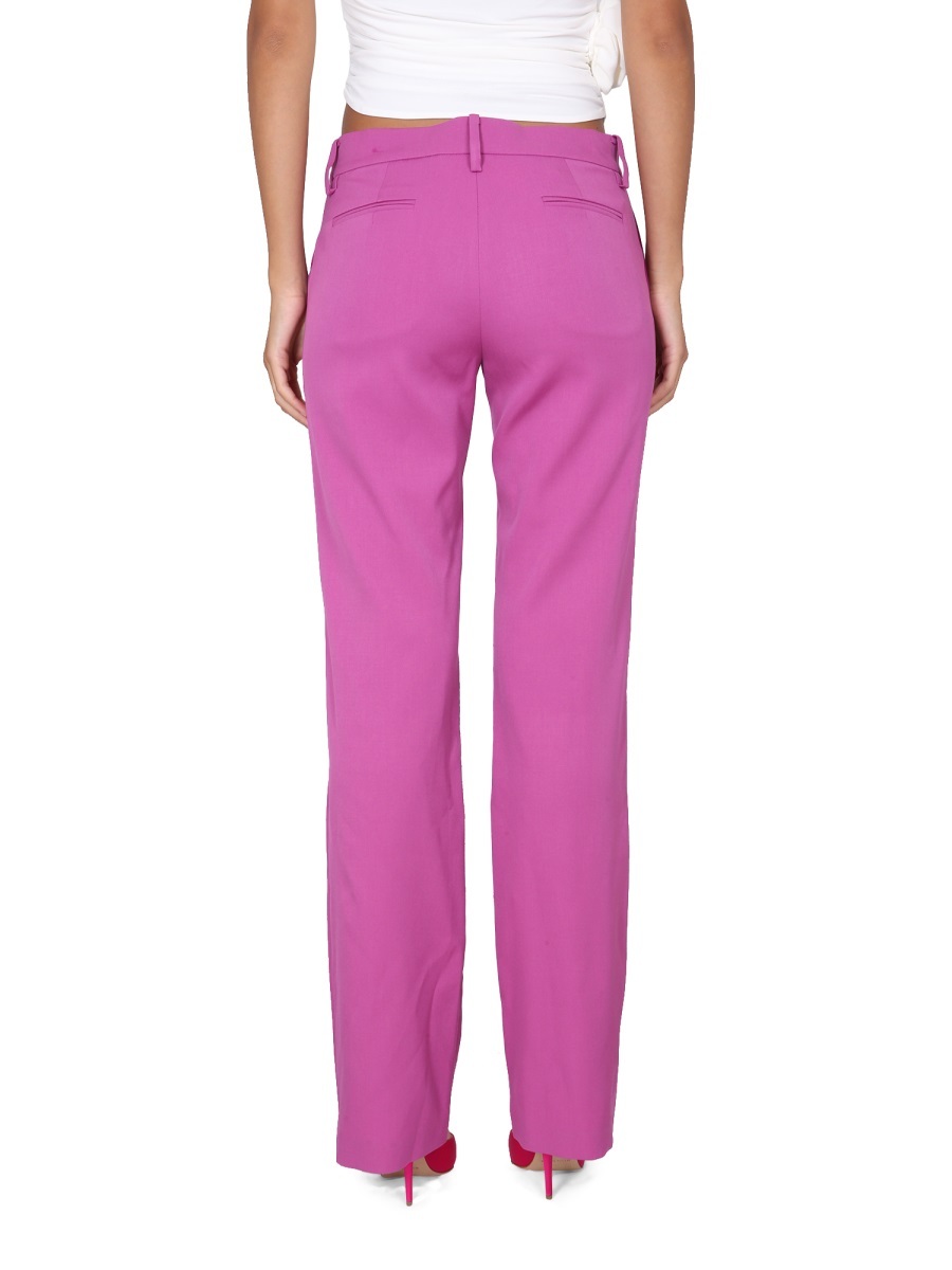 Magda Butrym Flared Wool Pants In Purple