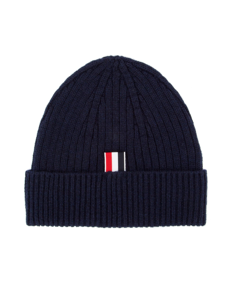 Thom Browne 4-bar Stripe Cashmere Beanie In Black