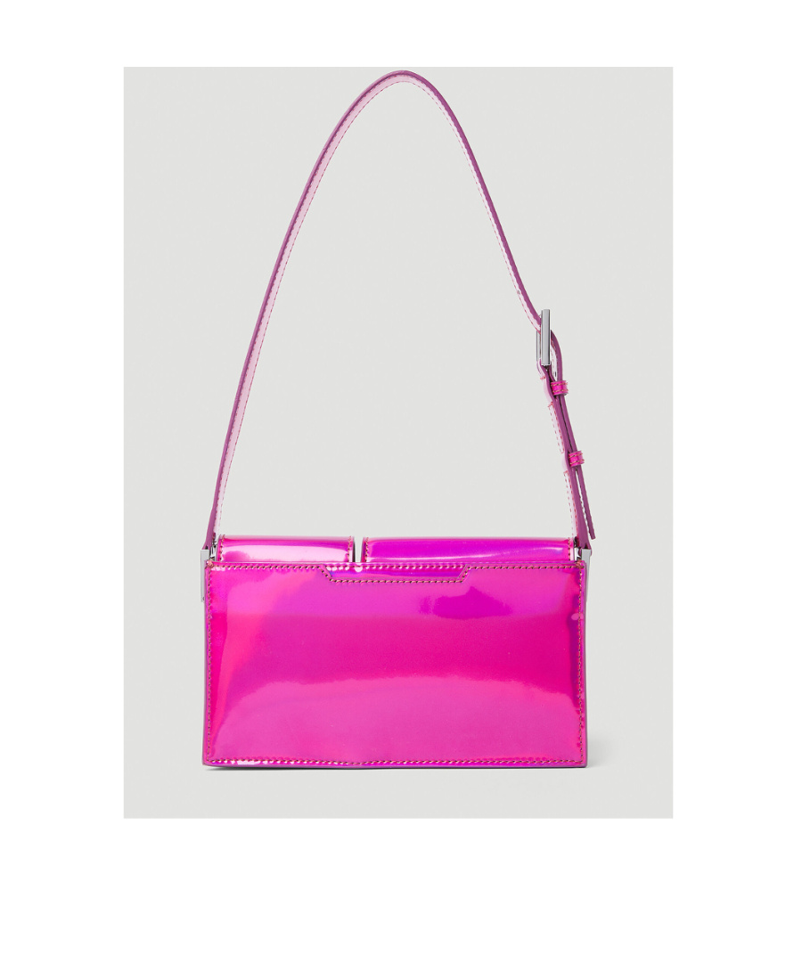 By Far Baby Billy Iridescent Lac Shoulder Bag In Purple