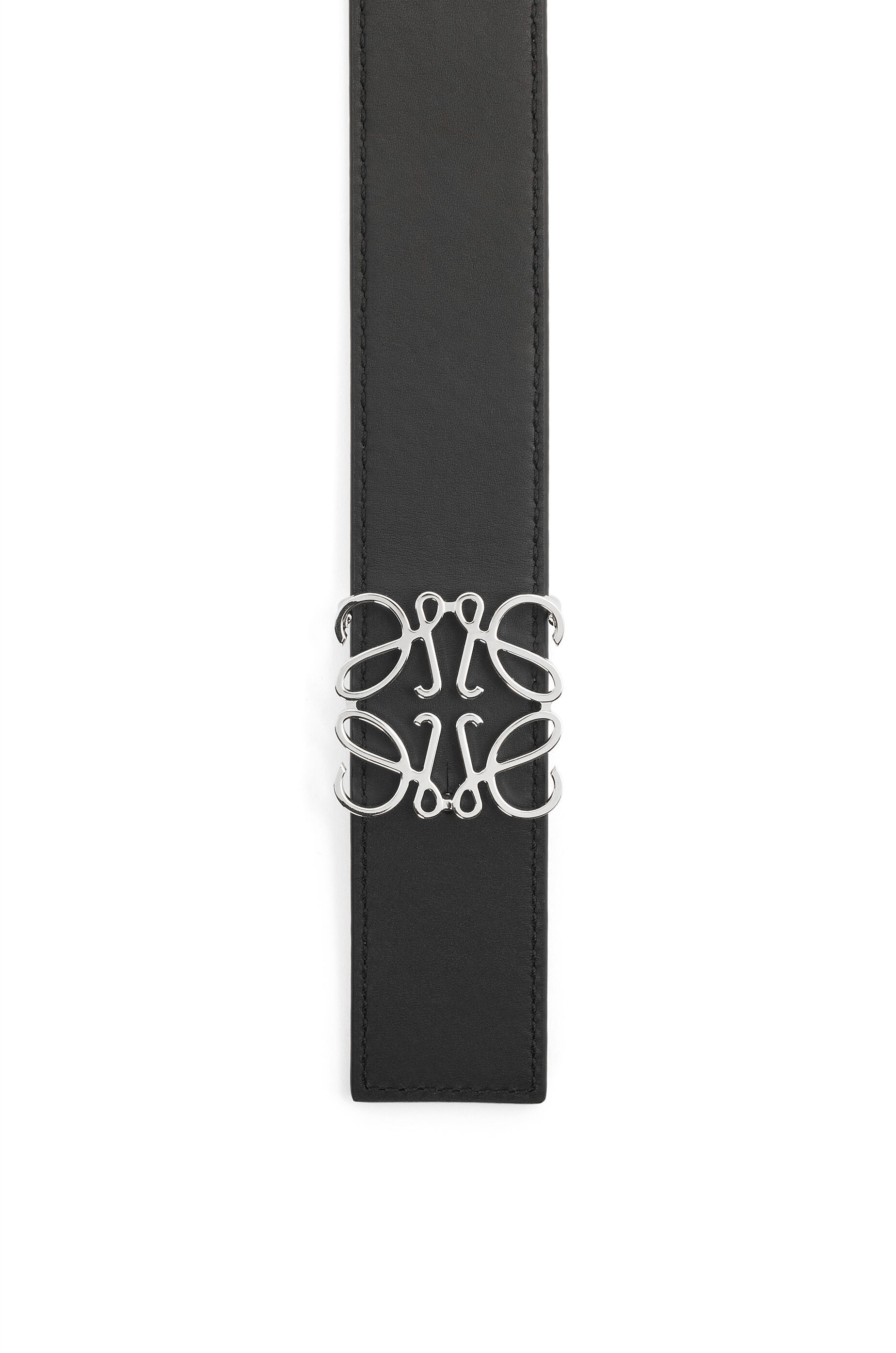Loewe Anagram Belt In Smooth Calfskin In Black