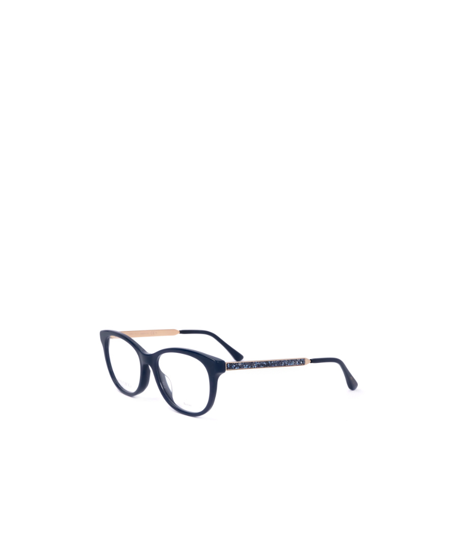 Jimmy Choo Eyewear Oval Frame Glasses In Blue