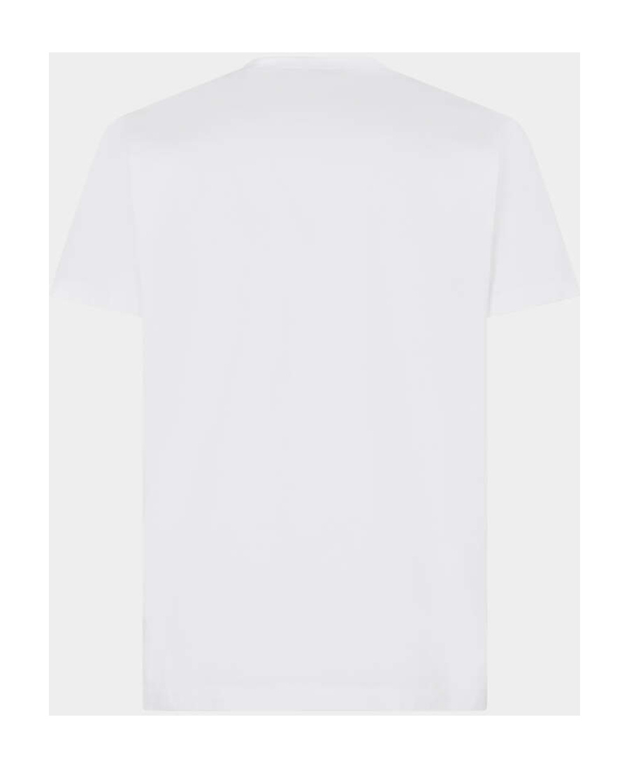 Dsquared2 Loose-fit White Cotton T-shirt With Logo Print In White