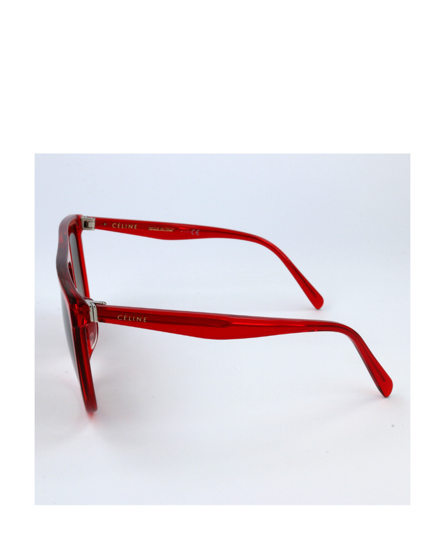 Celine Logo Logo Sunglasses In Red