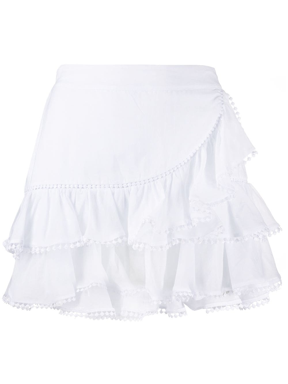 Shop Charo Ruiz Fera Layered Miniskirt