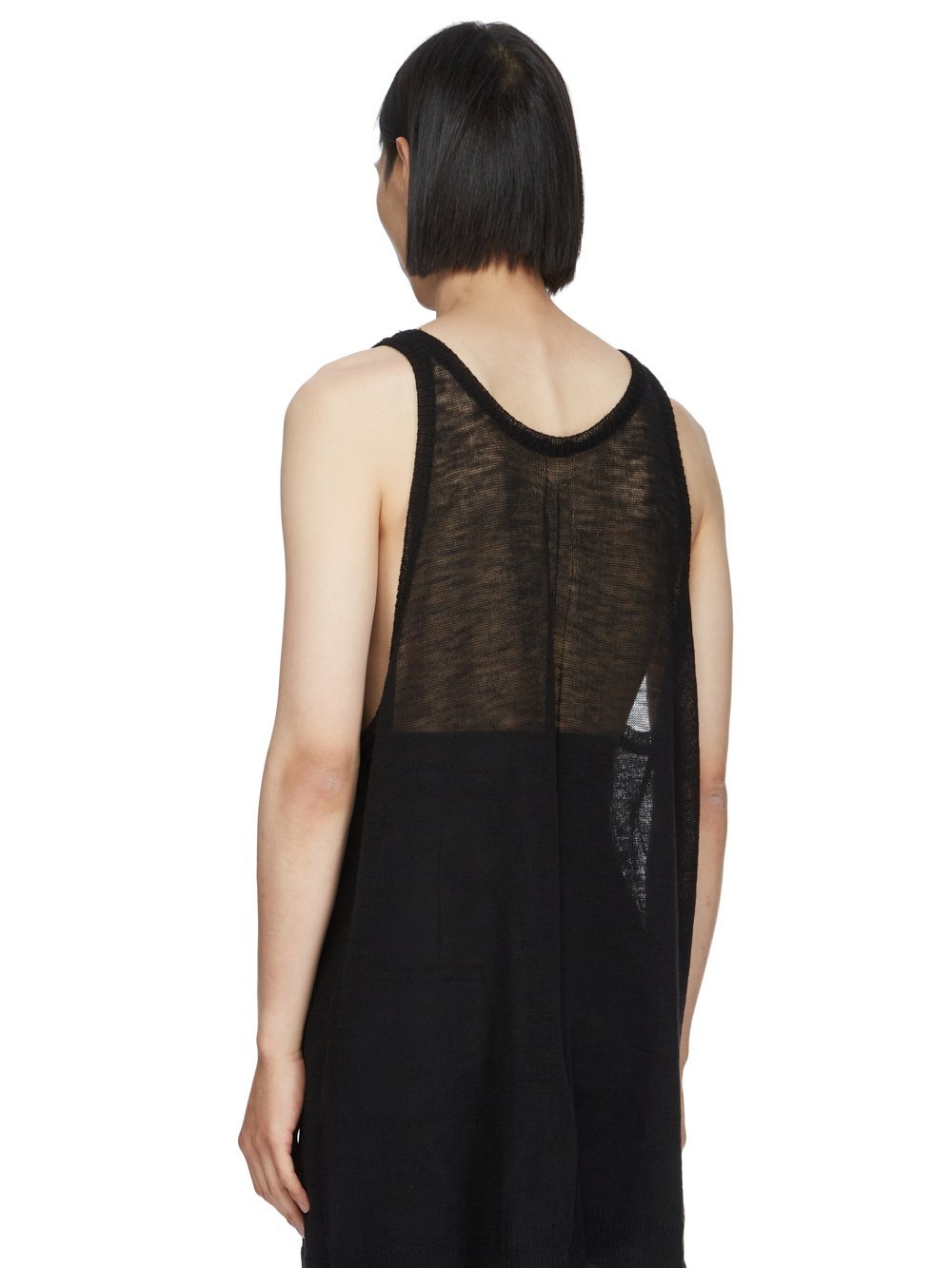 Rick Owens Runaway Cunt Tank Top In Black