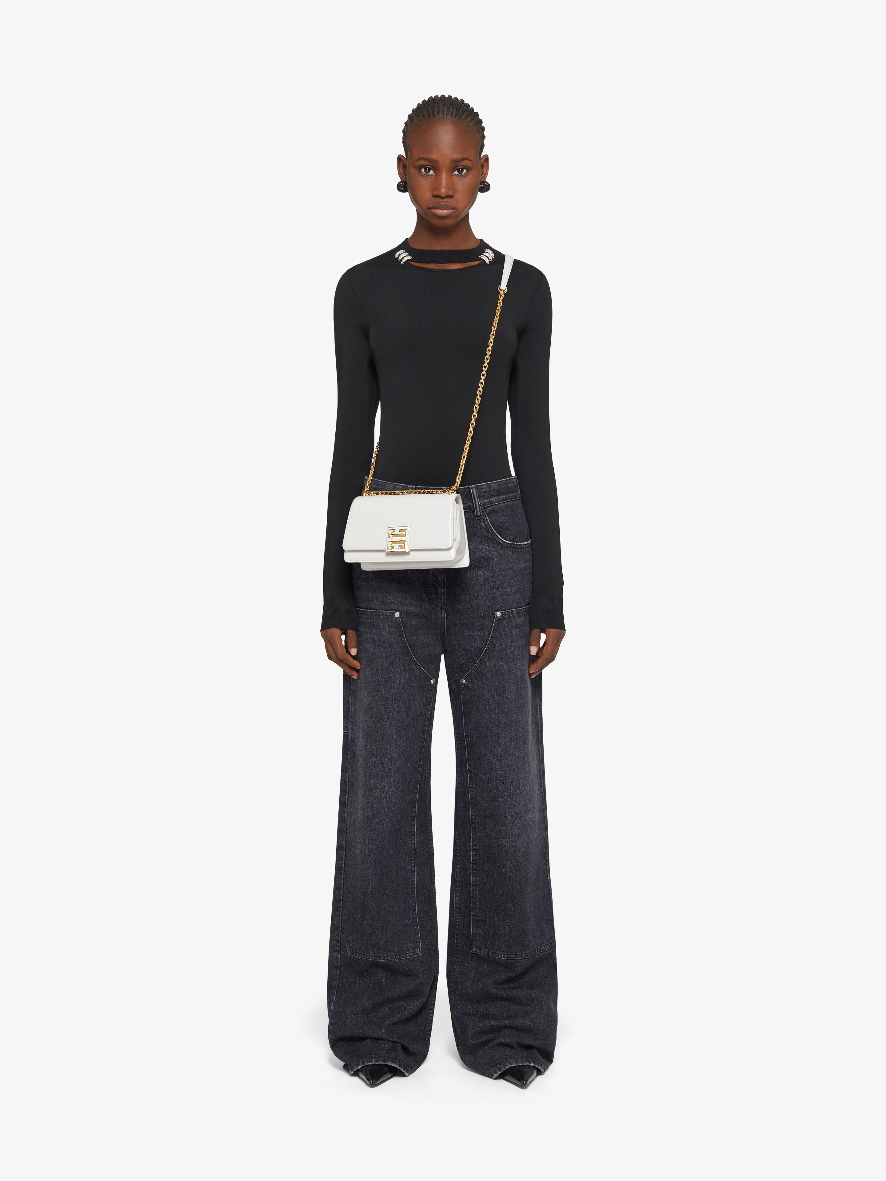 Givenchy 4g Small Crossbody Bag In White