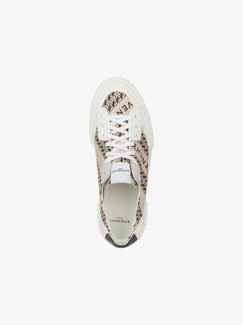 Givenchy Chain Logo Sneakers In White