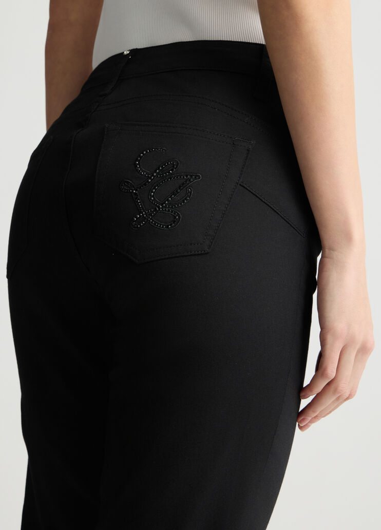 Liu •jo Liu Jo High-rise Cropped Trousers In Black