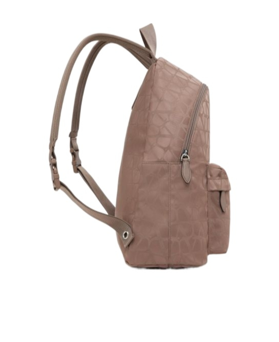 Valentino Toile Pattern Backpack In Brown