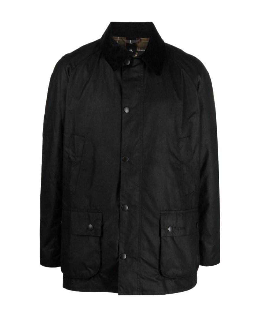 Barbour Classic Sage Waxed Jacket For Men In Black