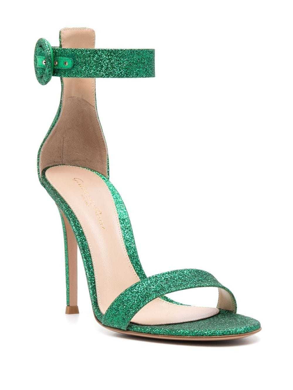 GIANVITO ROSSI LOGO HIGH-HEELED SANDALS