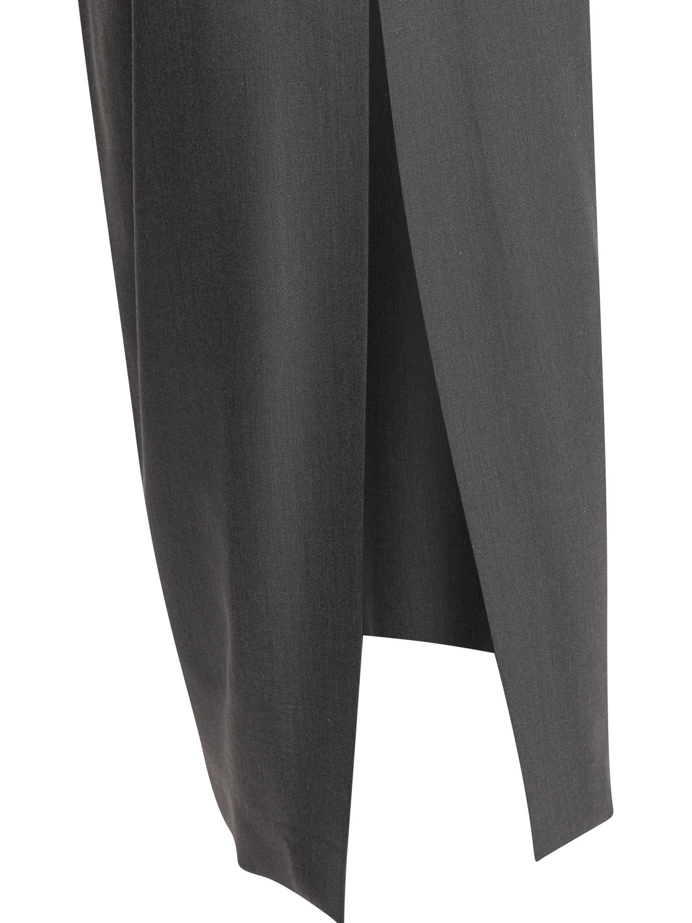 Max Mara Navona Wool Maxi Skirt In Black