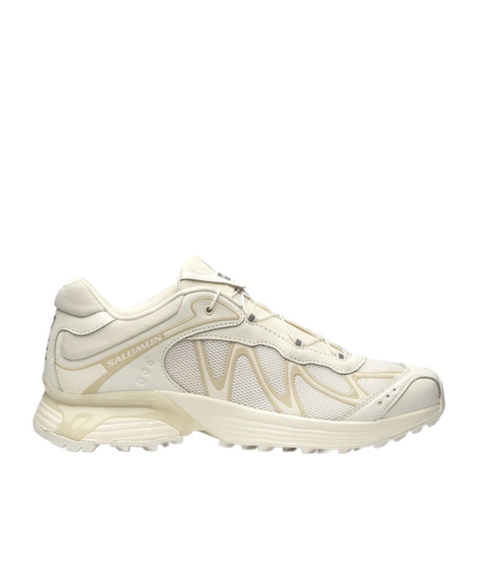 Salomon Mesh Panel Slip-on Sneakers With Padded Collar In White