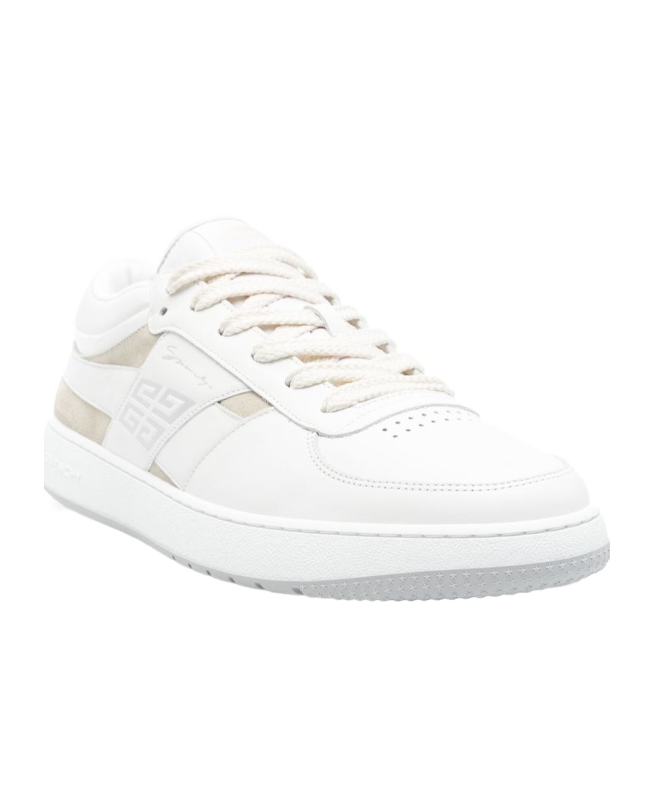 Shop Givenchy G Move Sneakers In Mixed Leathers In White