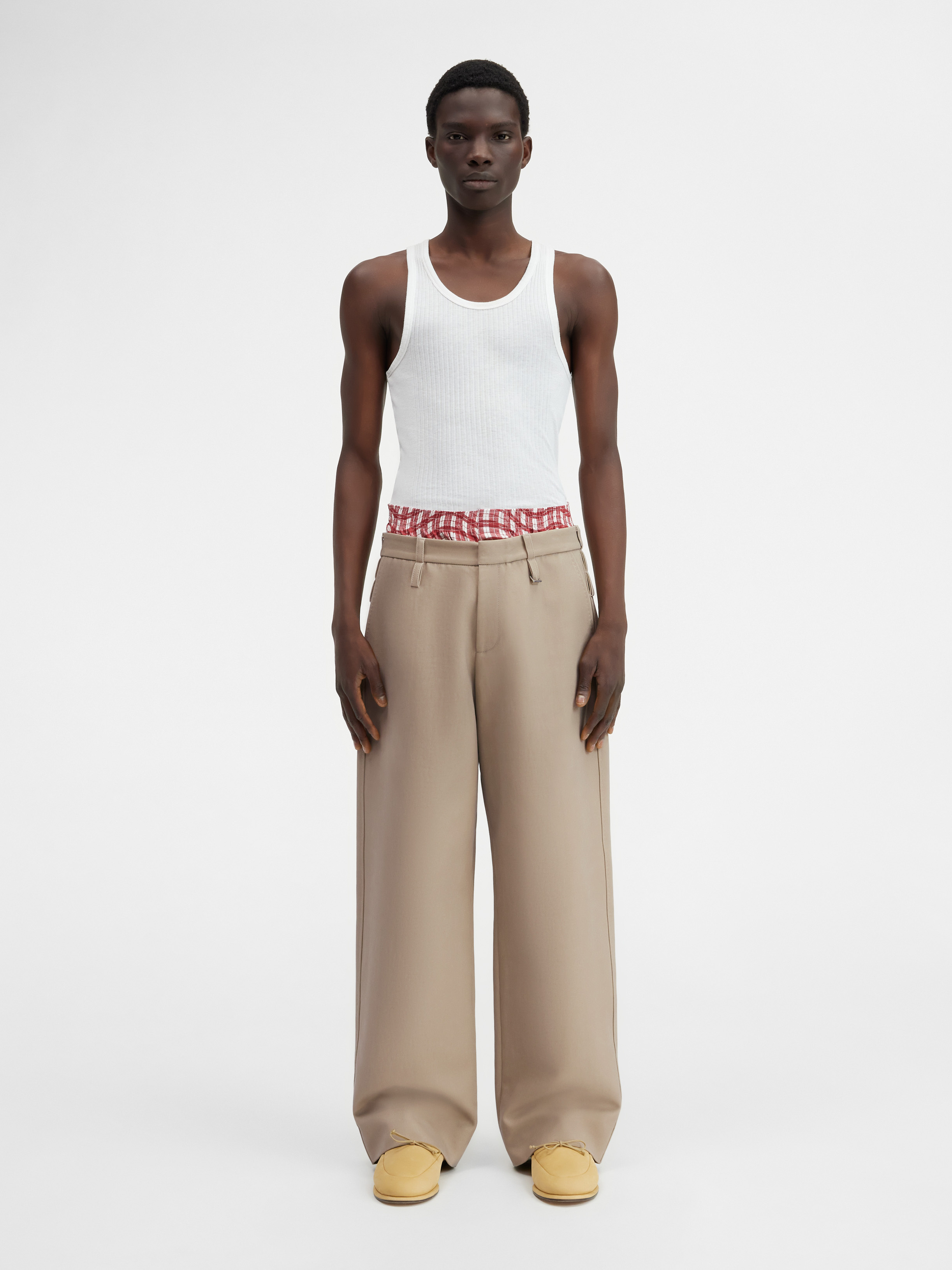 Jacquemus Soft Tailored Pants In Nude