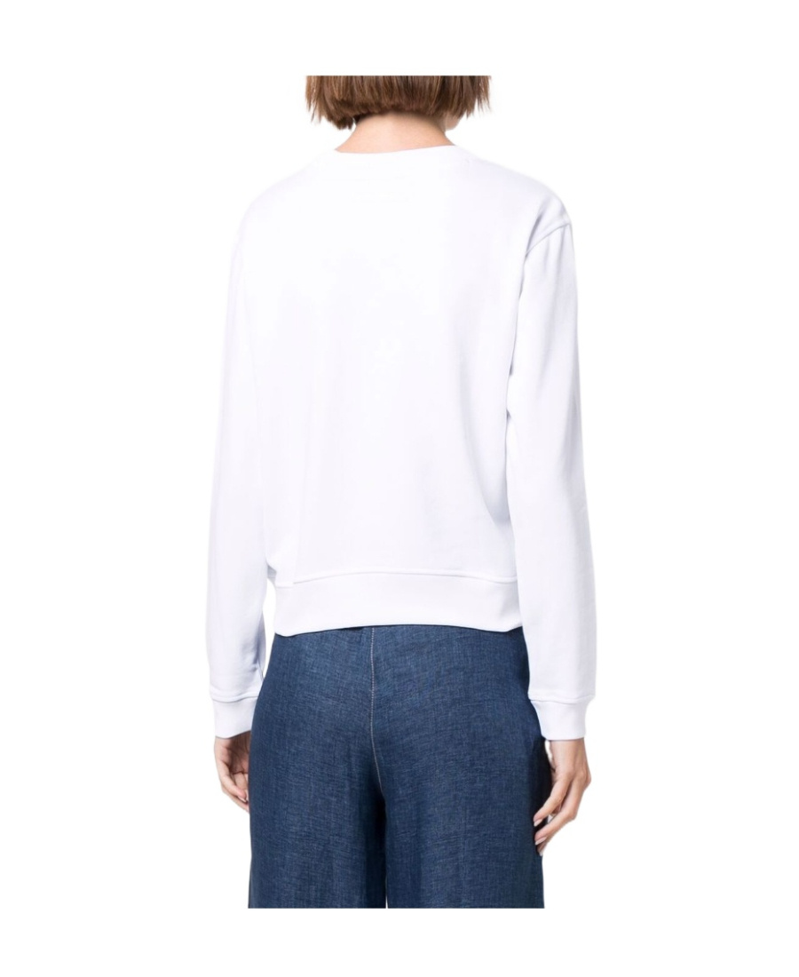 EMPORIO ARMANI FLORAL LOGO-PRINT SWEATSHIRT