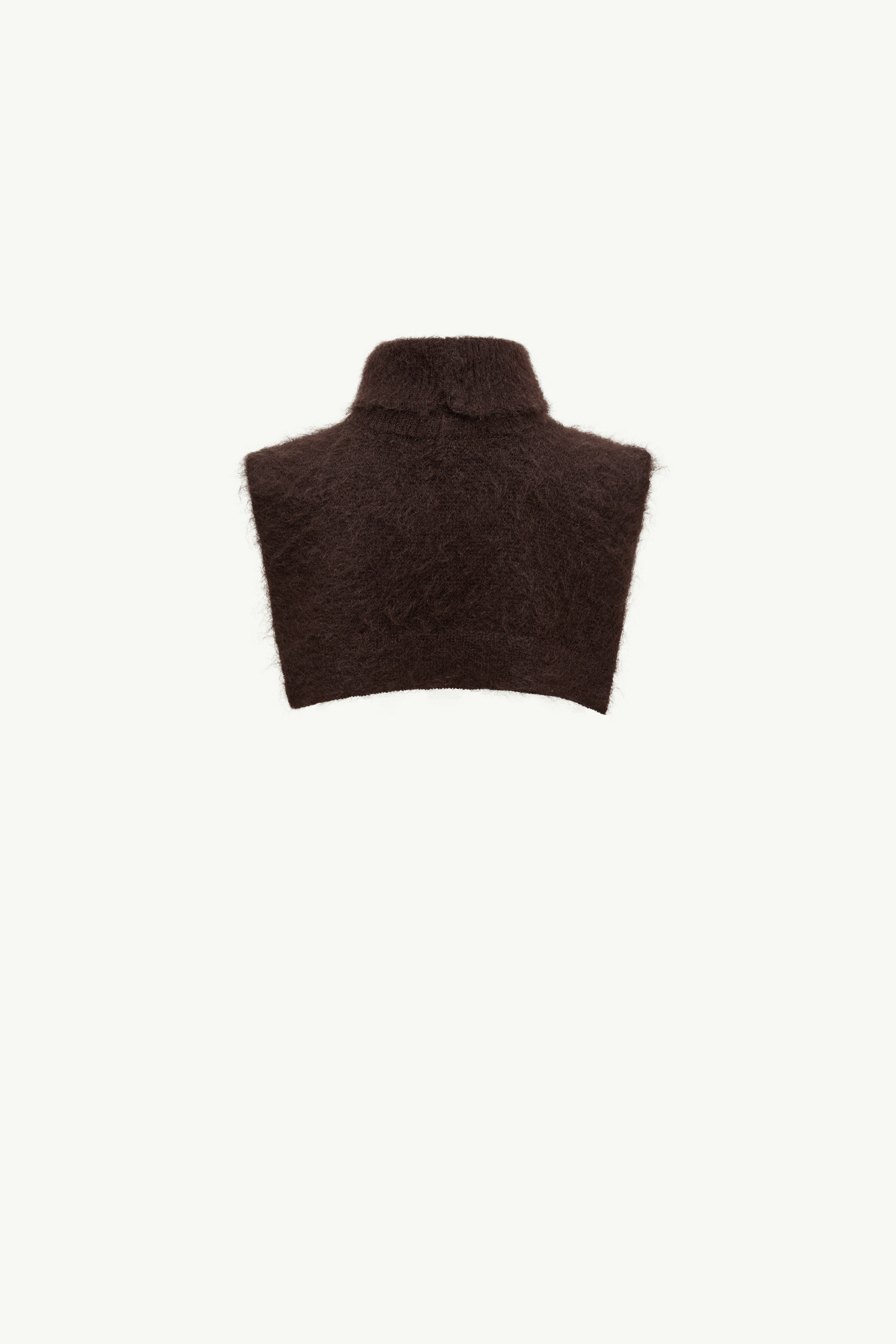 Moncler Mohair Wool Blend Bib In Brown