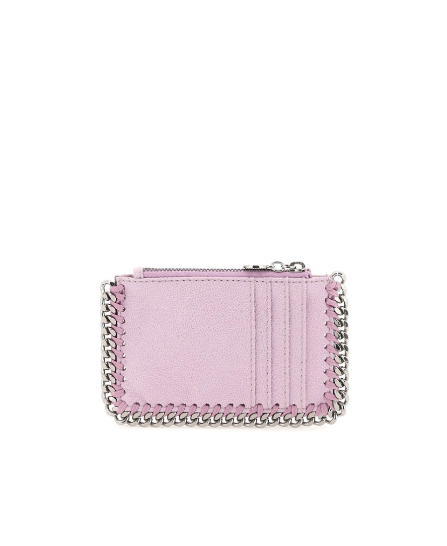Stella Mccartney Falabella Zipped Cardholder In Purple