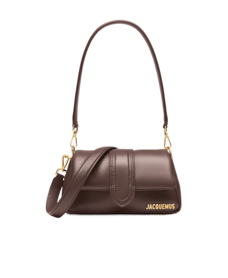 Jacquemus Le Petit Bambinou Bag Woman Brown In Leather In Brown