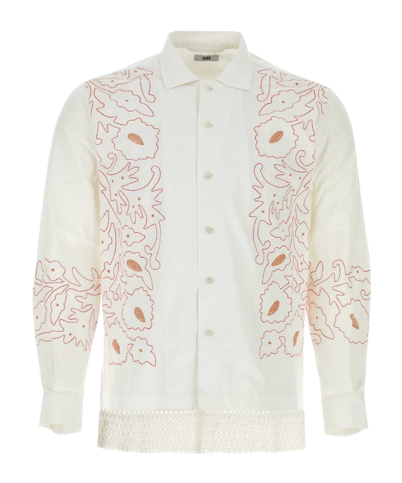 BODE BODE EMBROIDERED DESIGN LONG SLEEVED BUTTONED SHIRT 