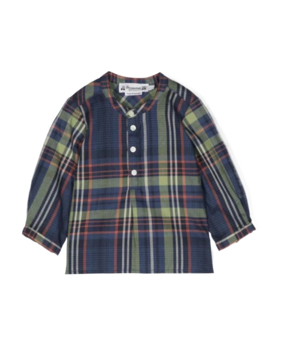 Bonpoint Plaid Shirt In Gray