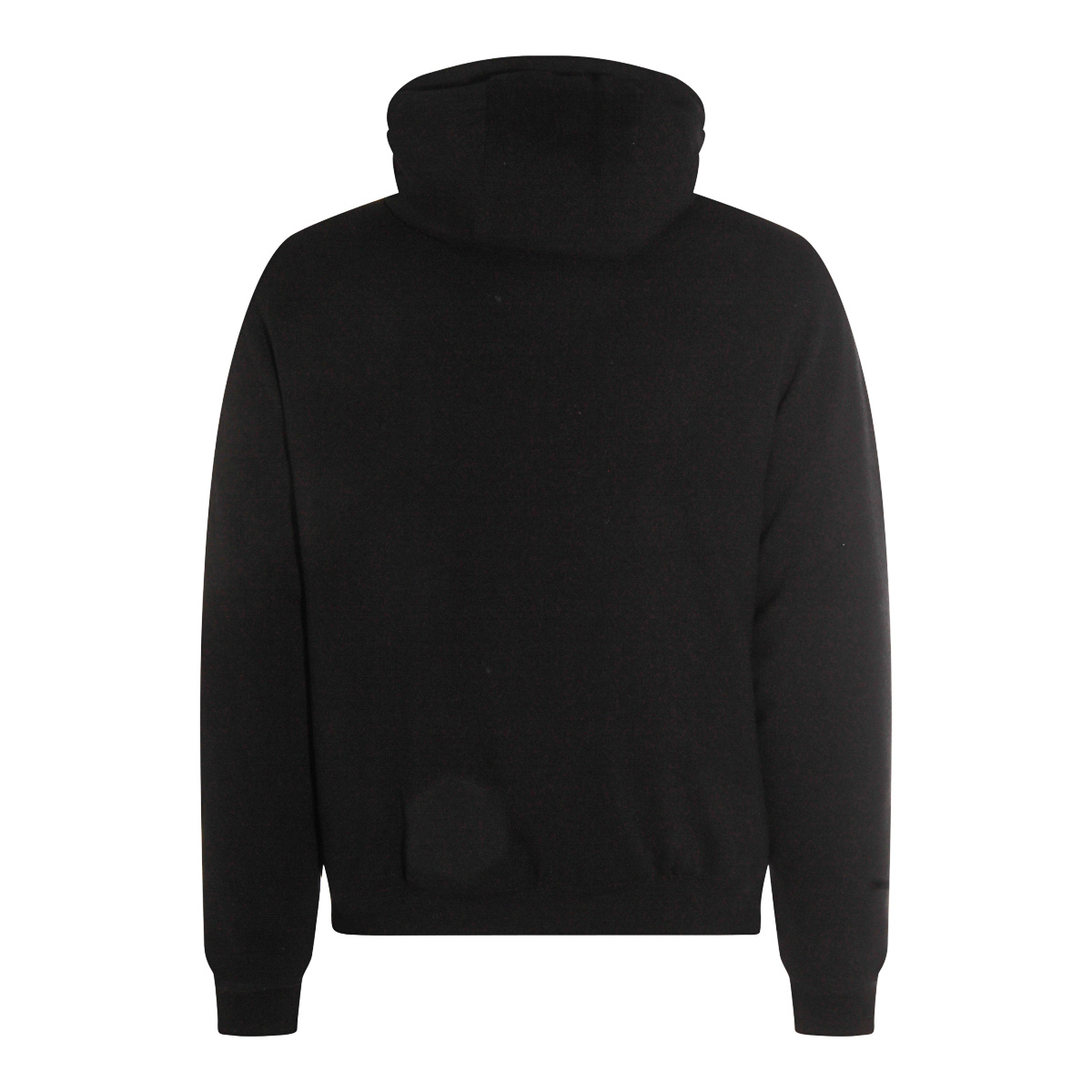 Moorer Long Sleeve Cotton Coat In Black