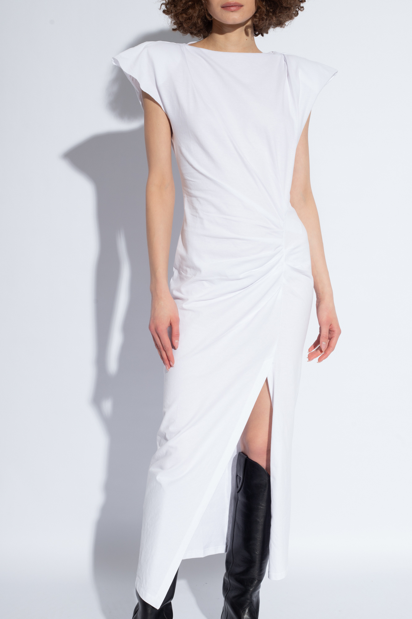 ISABEL MARANT ISABEL MARANT NADELA RUCHED DETAILED MIDI DRESS