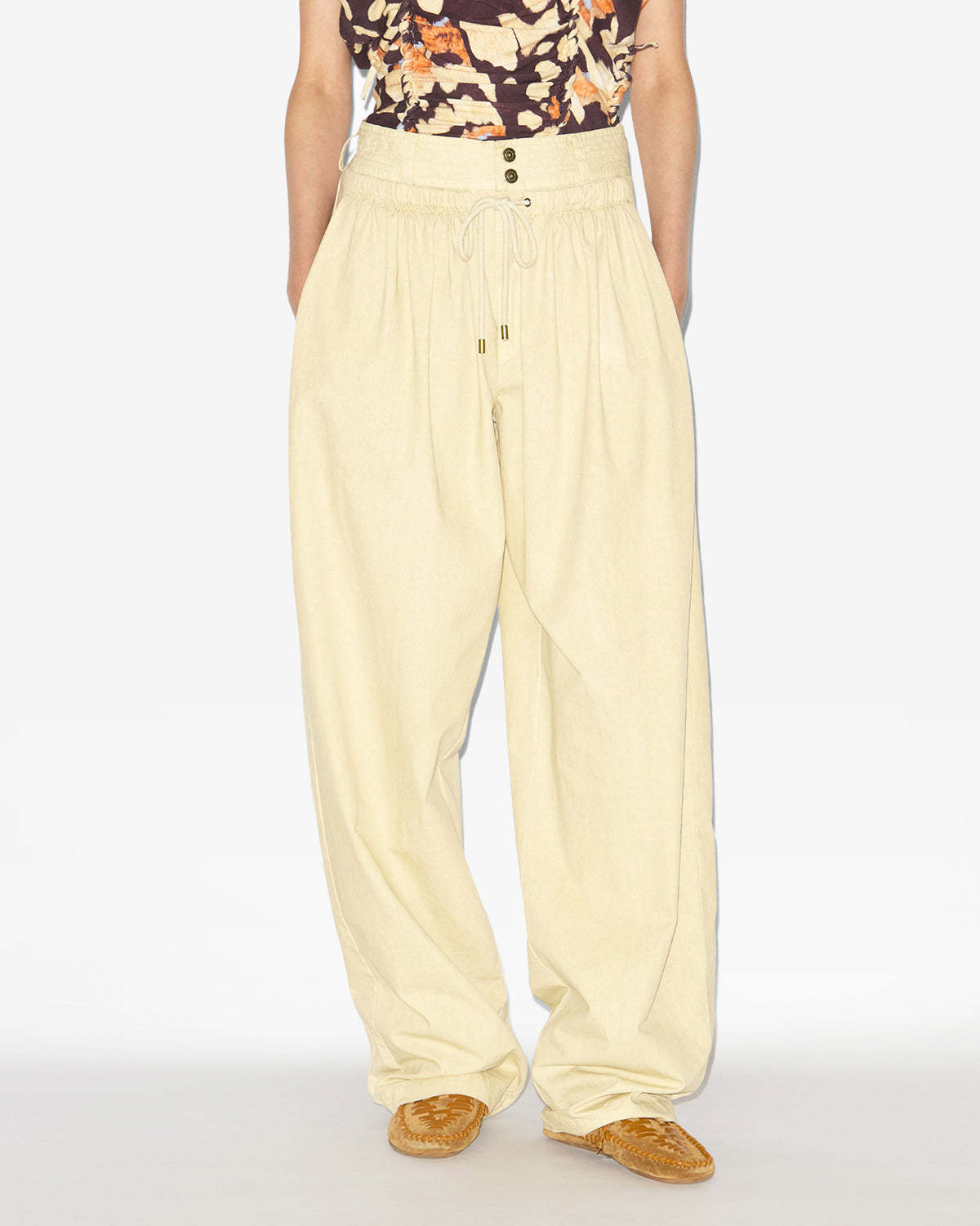 Shop Isabel Marant Inaya Pants In Nude