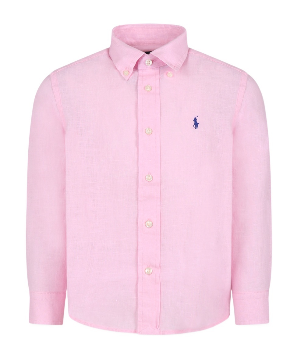 Polo Ralph Lauren Long-sleeved Shirt In Pink