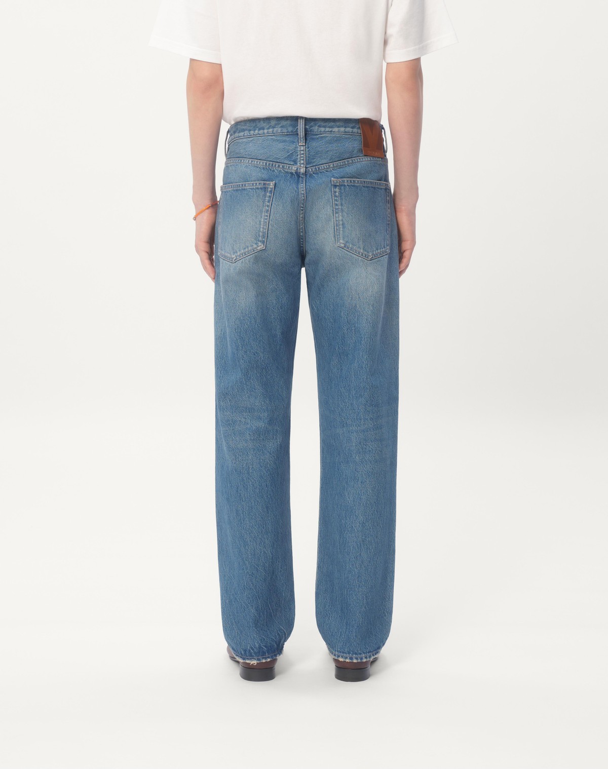 Valentino Men's Straight-leg Jeans In Blue